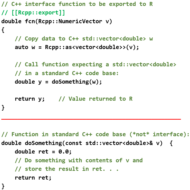 R Package Integration With Modern Reusable C Code Using Rcpp Part 2 R Views