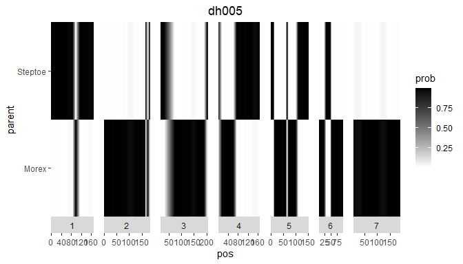 Plot of IBD probabilities