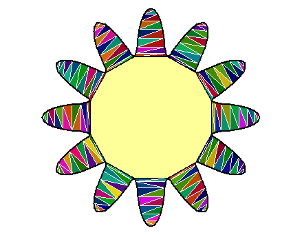 Plot of a sun curve