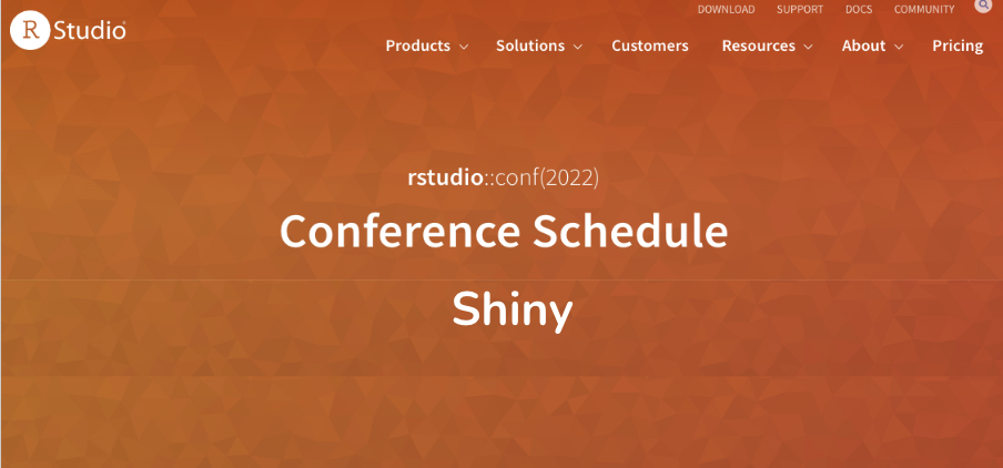 rstudio::conf Shiny Talks Schedule