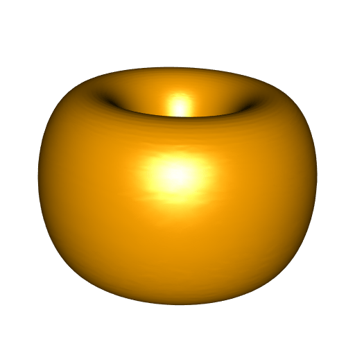 Alpha hull of points forming a torus