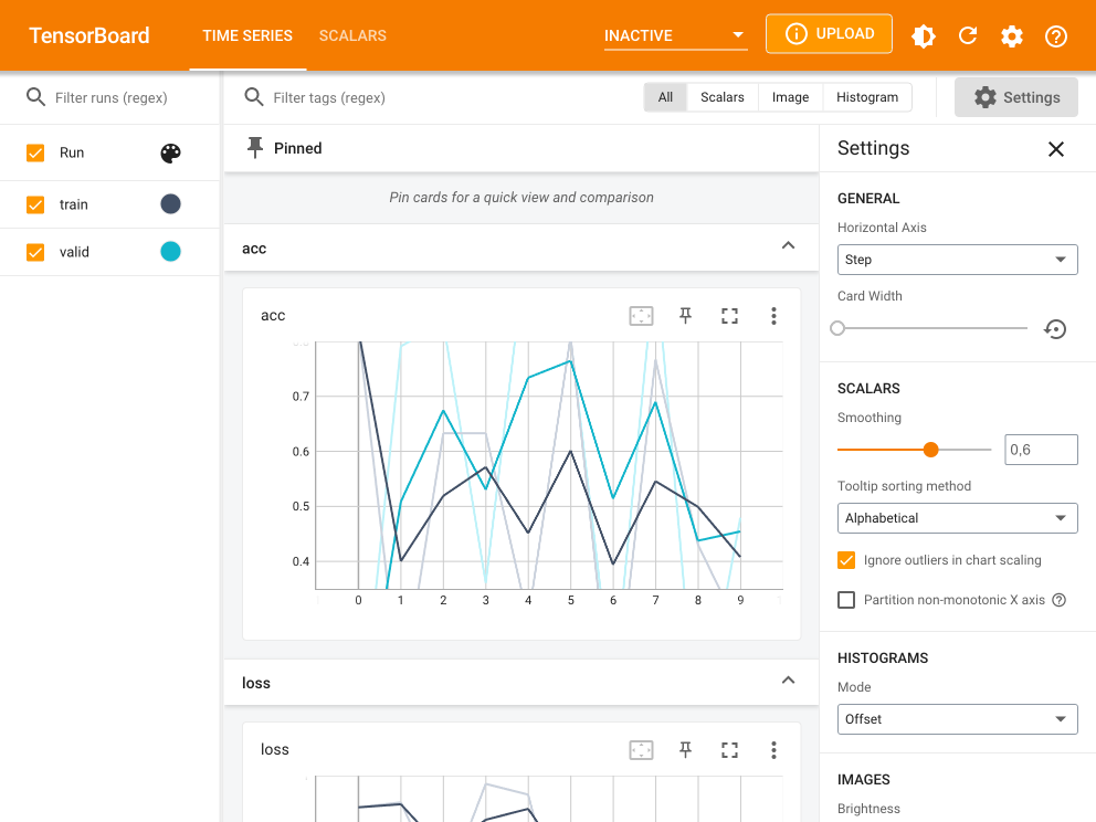 tfevents dashboard