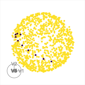 Path plotted on a sphere