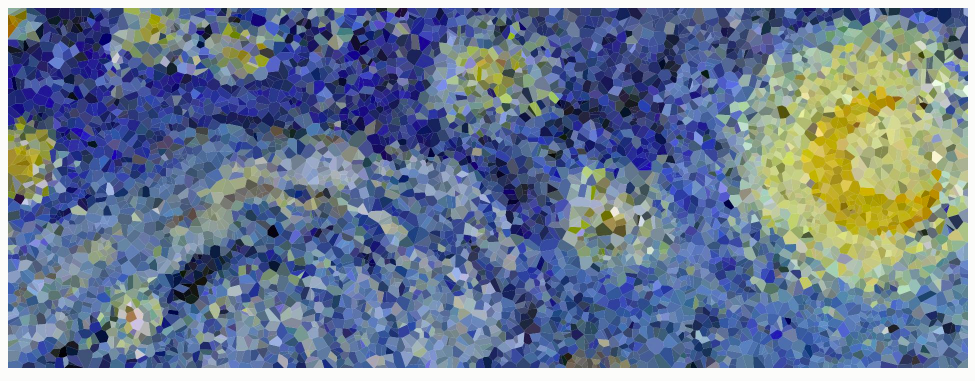 Starry Night through 6,667 uniform random samples